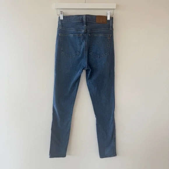 Madewell 10” High-Rise Skinny Jeans Blue Women’s Size 25 - Picture 5 of 10